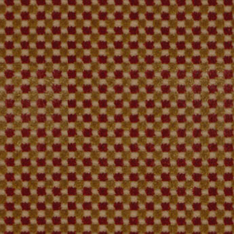 FENWICK CHECK VELVET RED/GOLD