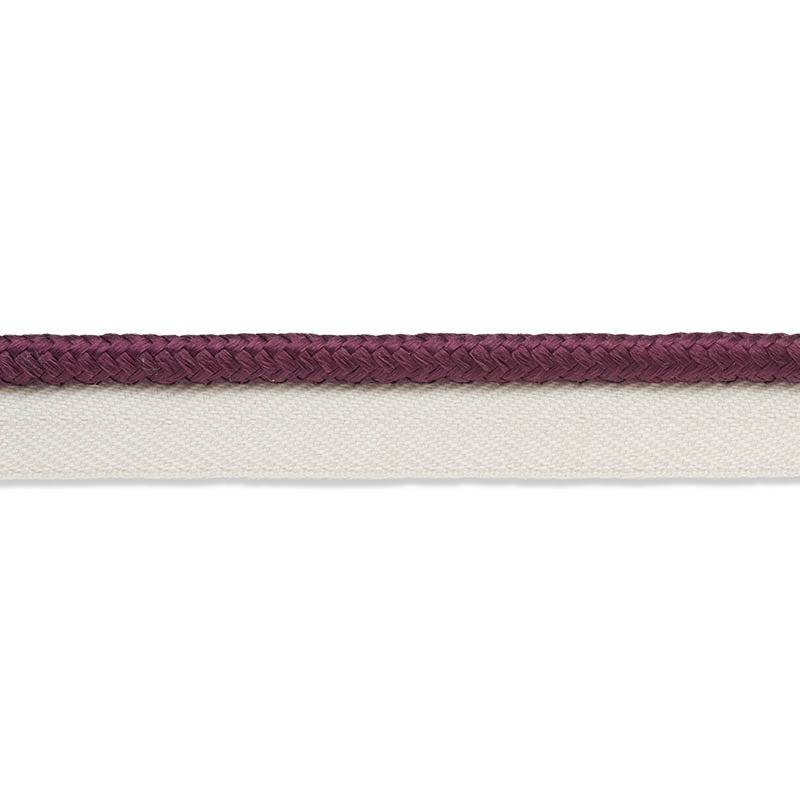 GUSTAVE SILK LIP CORD MEDIUM EGGPLANT