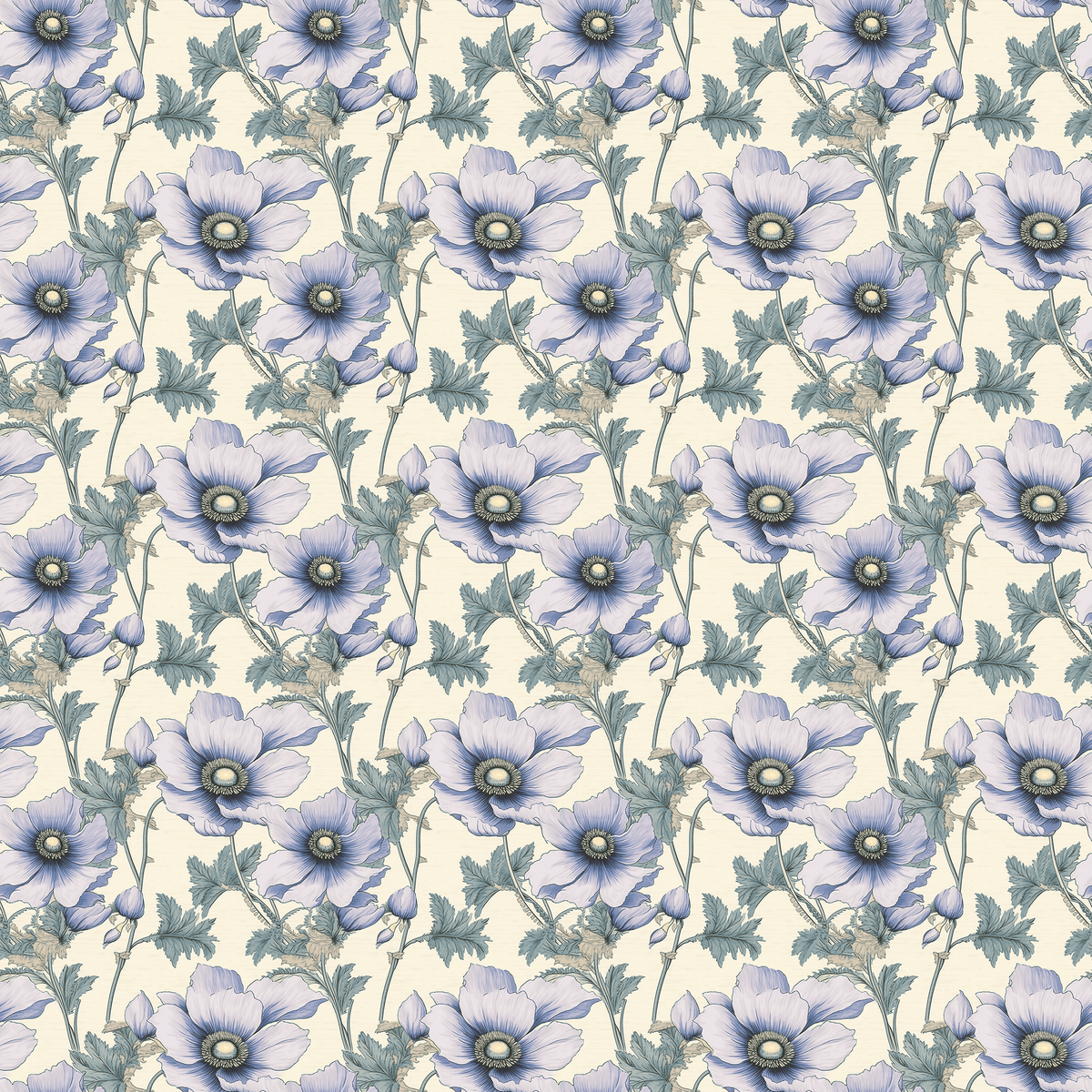 Atlanta Fabrics Cashmere Brownie Cornflower Fabric | Atlanta Fabrics