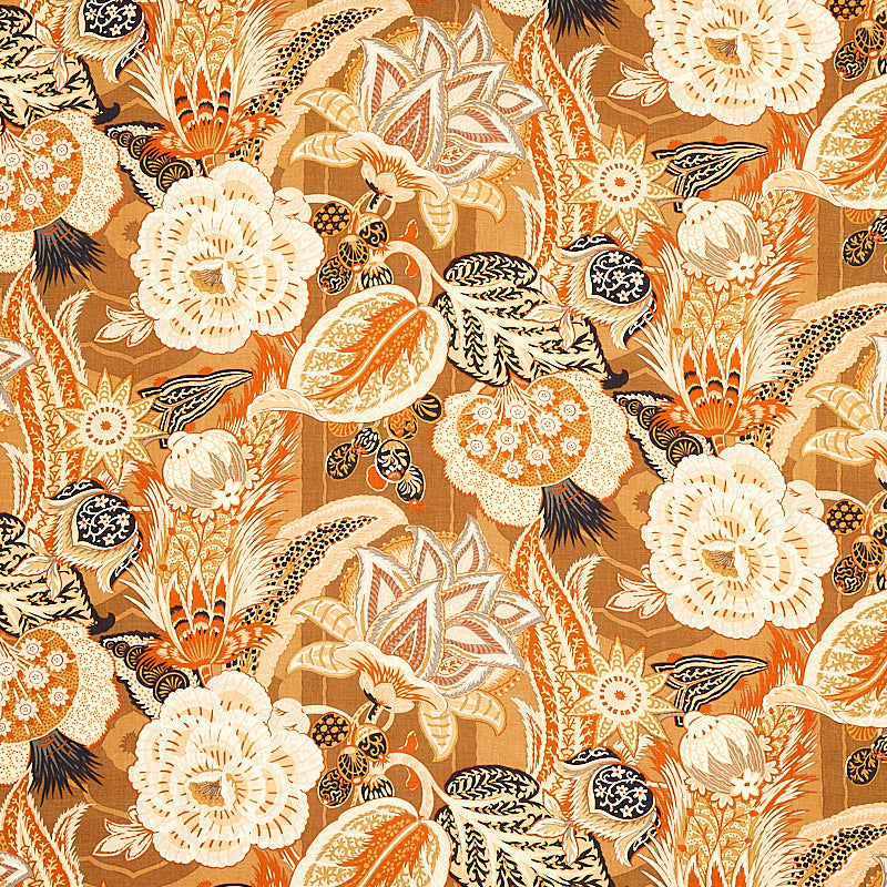 ZANZIBAR LINEN PRINT SANDALWOOD