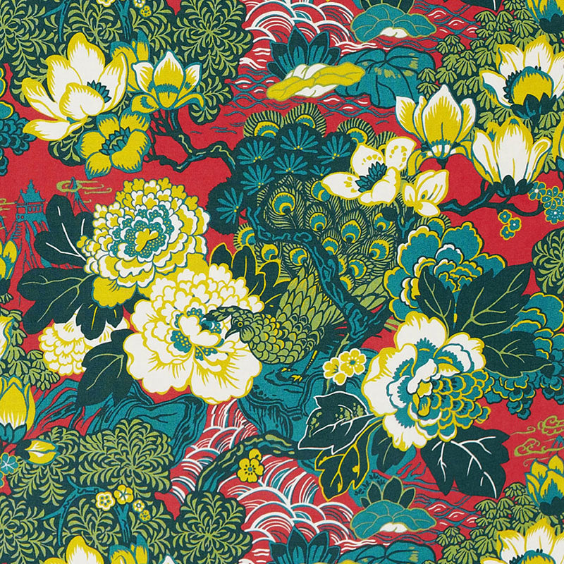 SHANGHAI PEACOCK CERISE