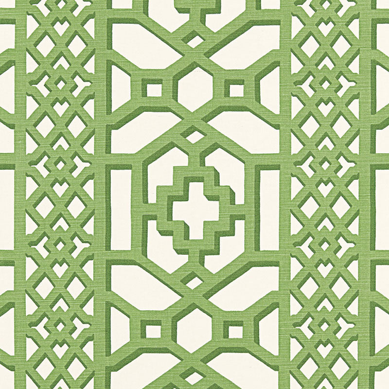 ZANZIBAR TRELLIS MATTE JADE FABRIC