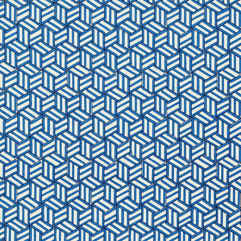 TUMBLING BLOCKS COBALT