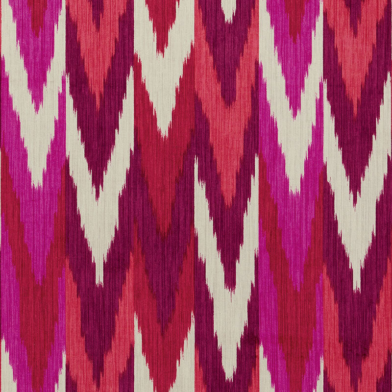 KASHGAR VELVET IKAT RUBY & PLUM