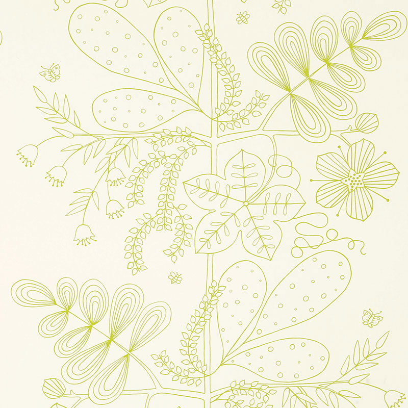 BLOMMEN PRINT LIME FABRIC