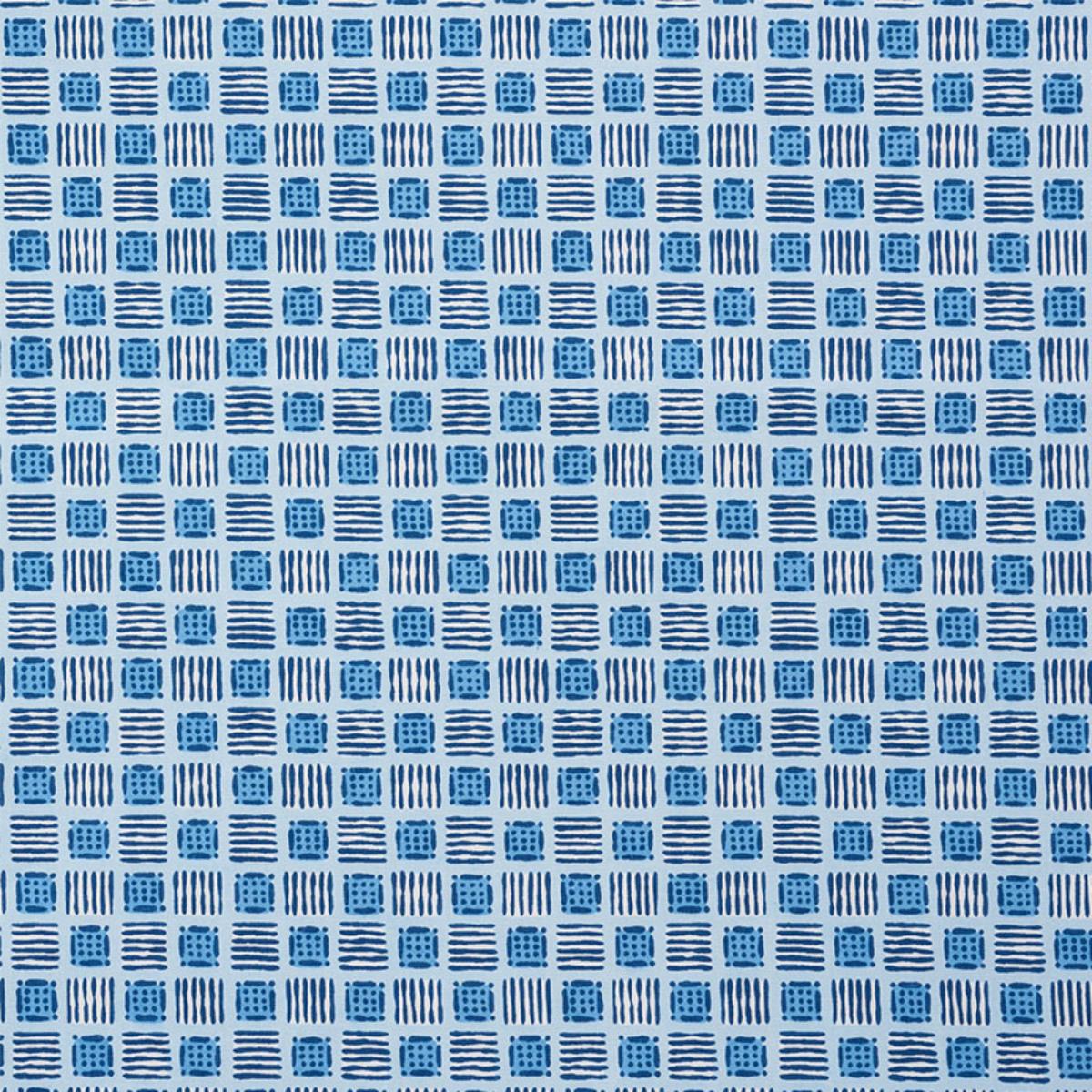 MOTTLEY GRID COTTAGE BLUE