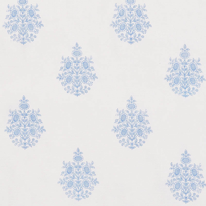 ASARA FLOWER SHEER BLUE