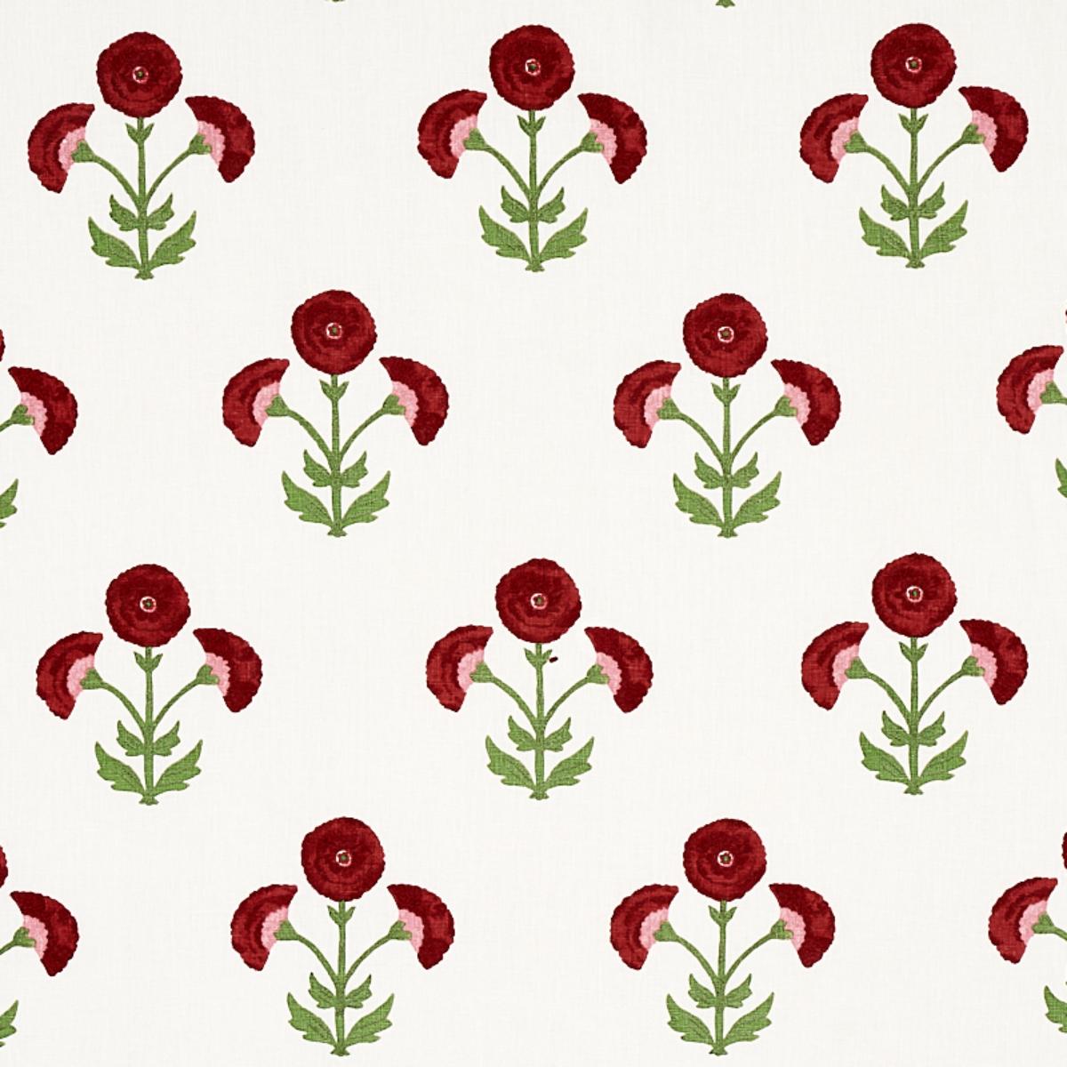 Saranda Flower Embroidery CARDINAL