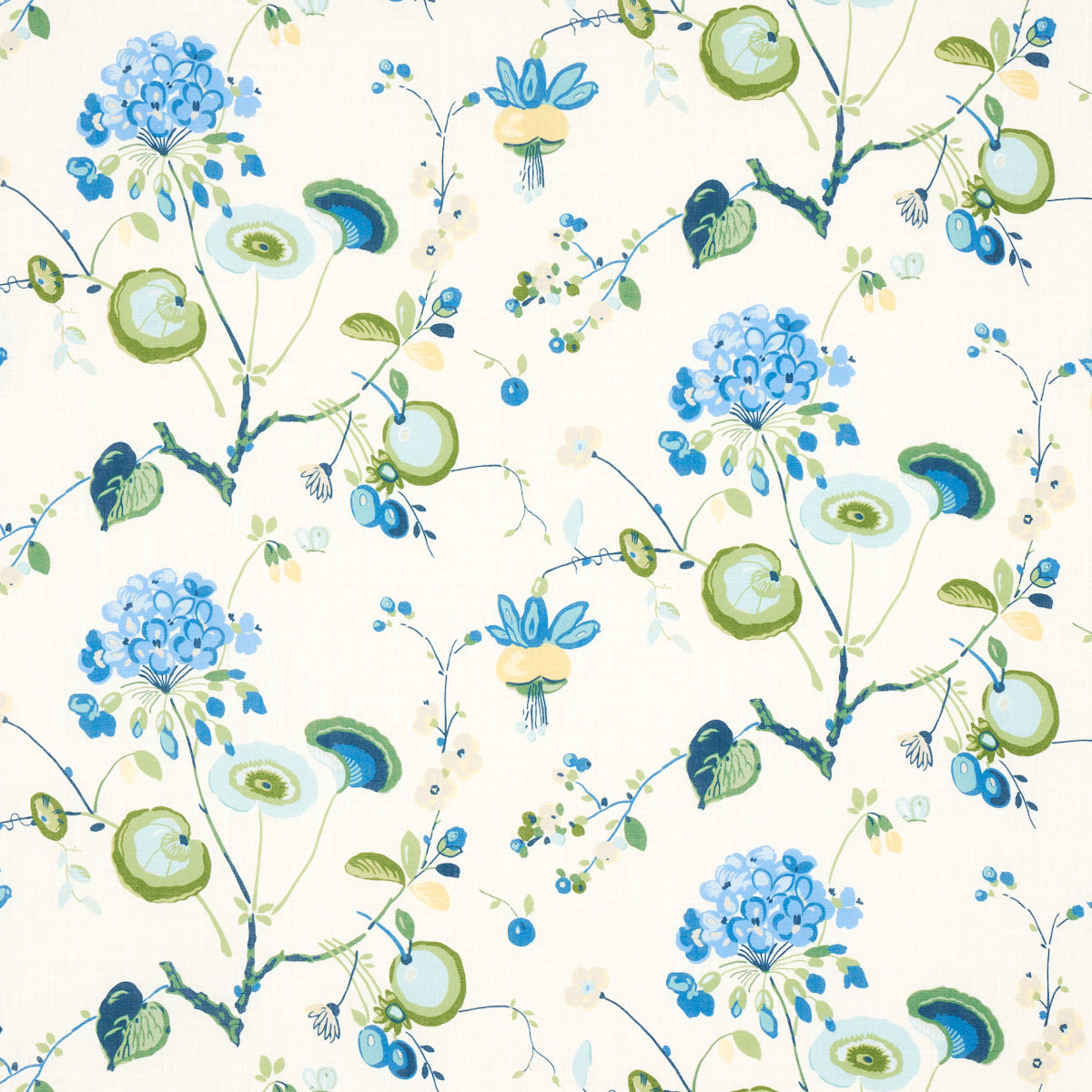 VASILY LINEN GREEN AND BLUE