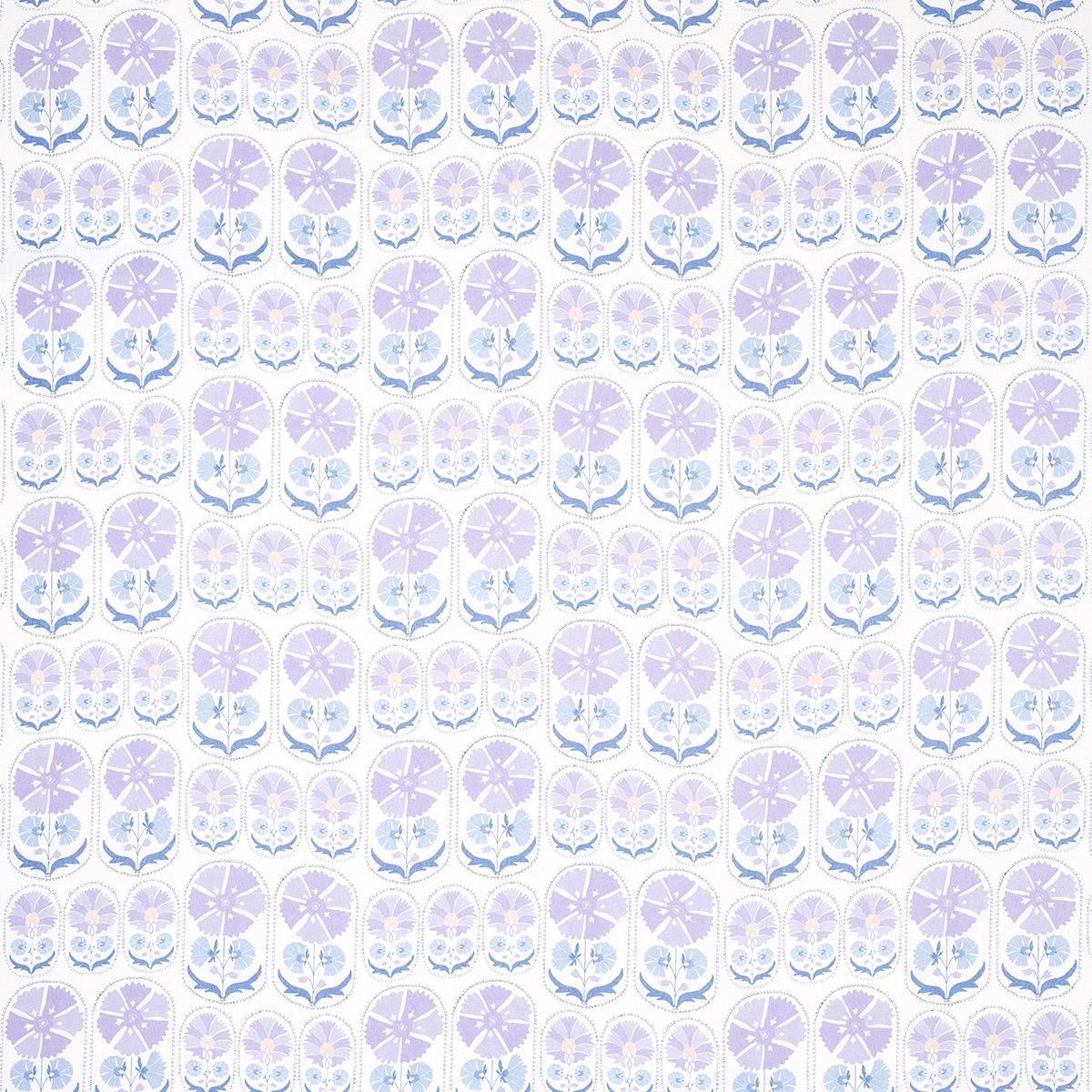 ANJUNA FLORAL LINEN PRINT LILAC