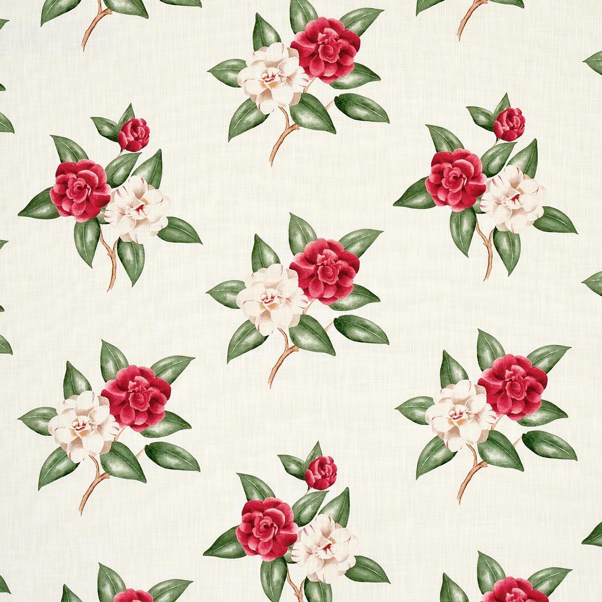 CASABLANCA FLORAL INDOOR/OUTDOOR GARNET