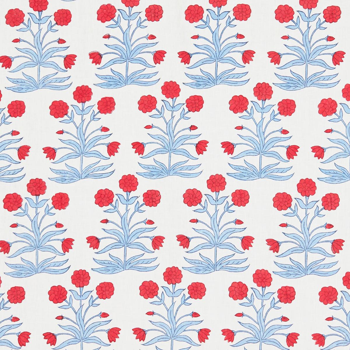 Mughal Hand Block Print Crimson Sky