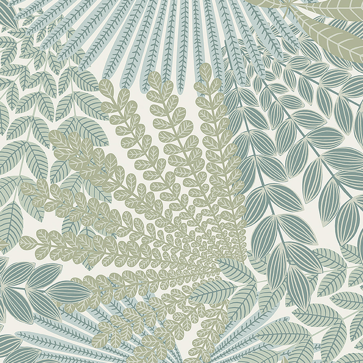 VELVET LEAVES IVORY AND SAGE