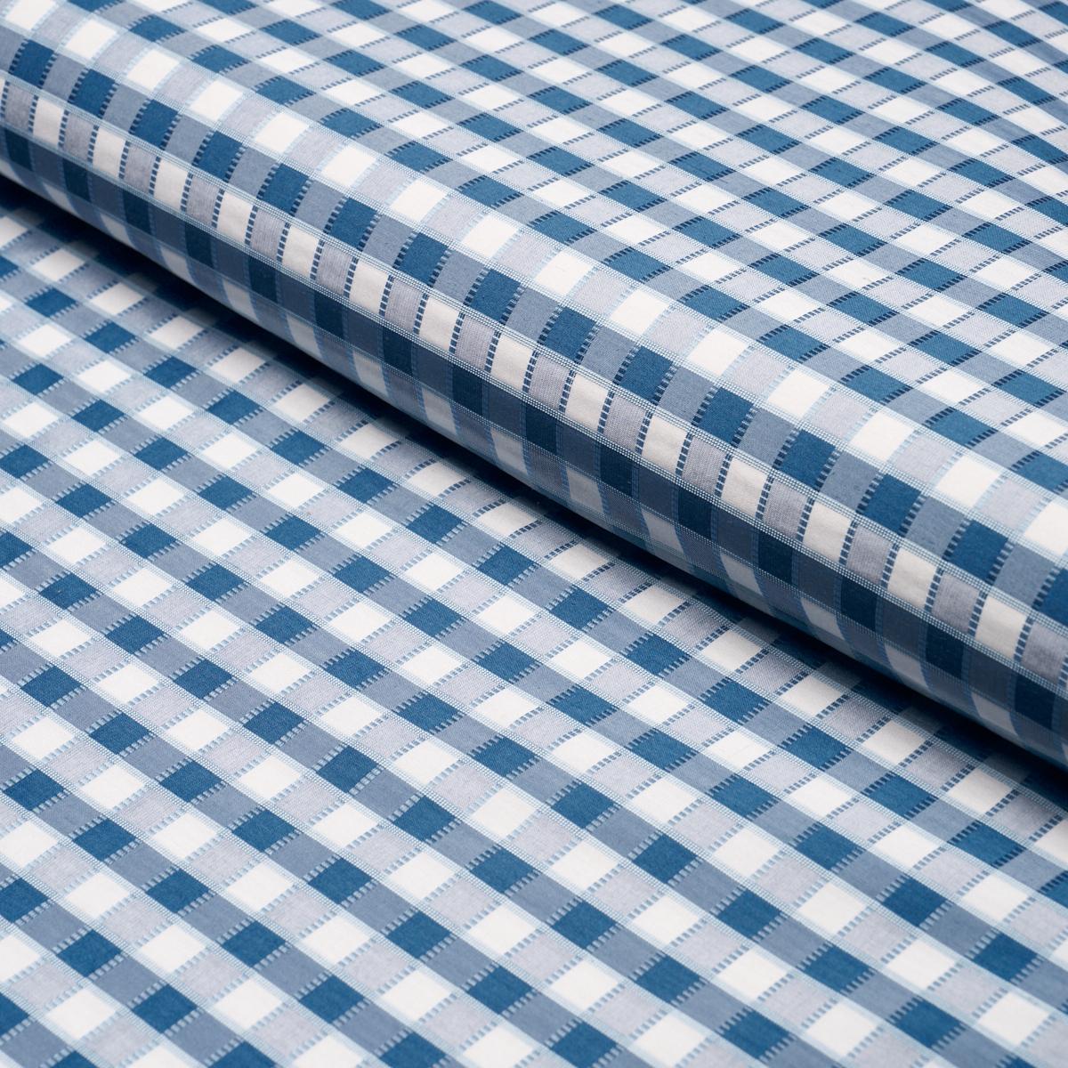 INGRID SILK CHECK BLUE