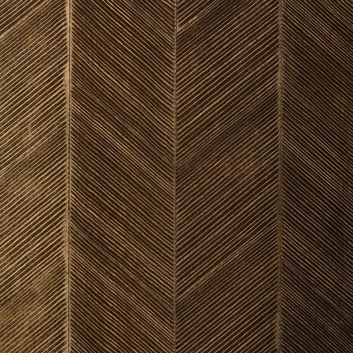 CHEVRON TEXTURE BURNISHED BRONZE