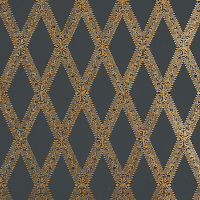LES LOSANGES TOILE GOLD ON BLACK