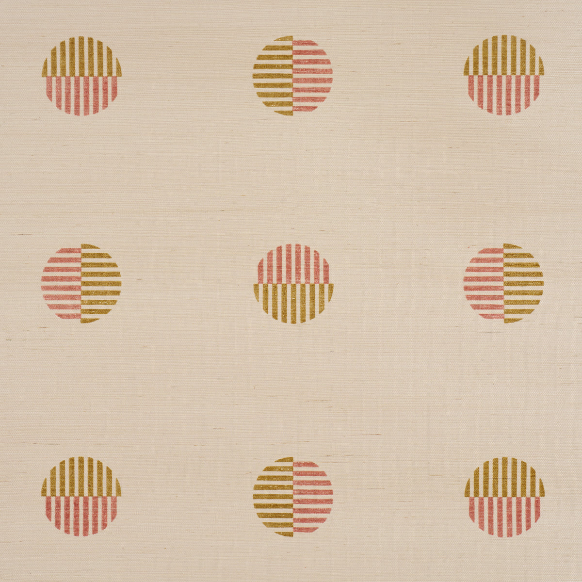 Ando Hand Blocked Sisal Rust & Ochre