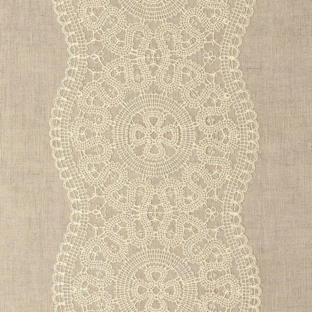 ALECON EMBROIDERED SHEER NATURAL