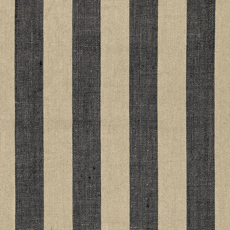 AUGUSTIN LINEN STRIPE EBONY / LINEN