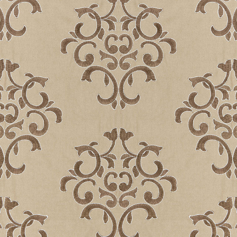 Byron Embroidered Wool  BUCKSKIN