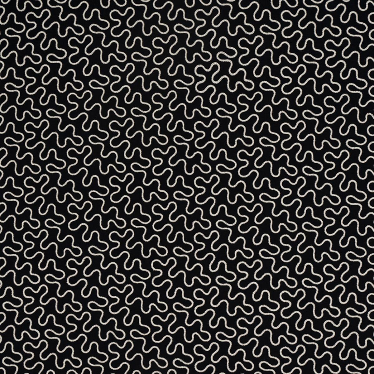 MEANDER EMBROIDERY BLACK
