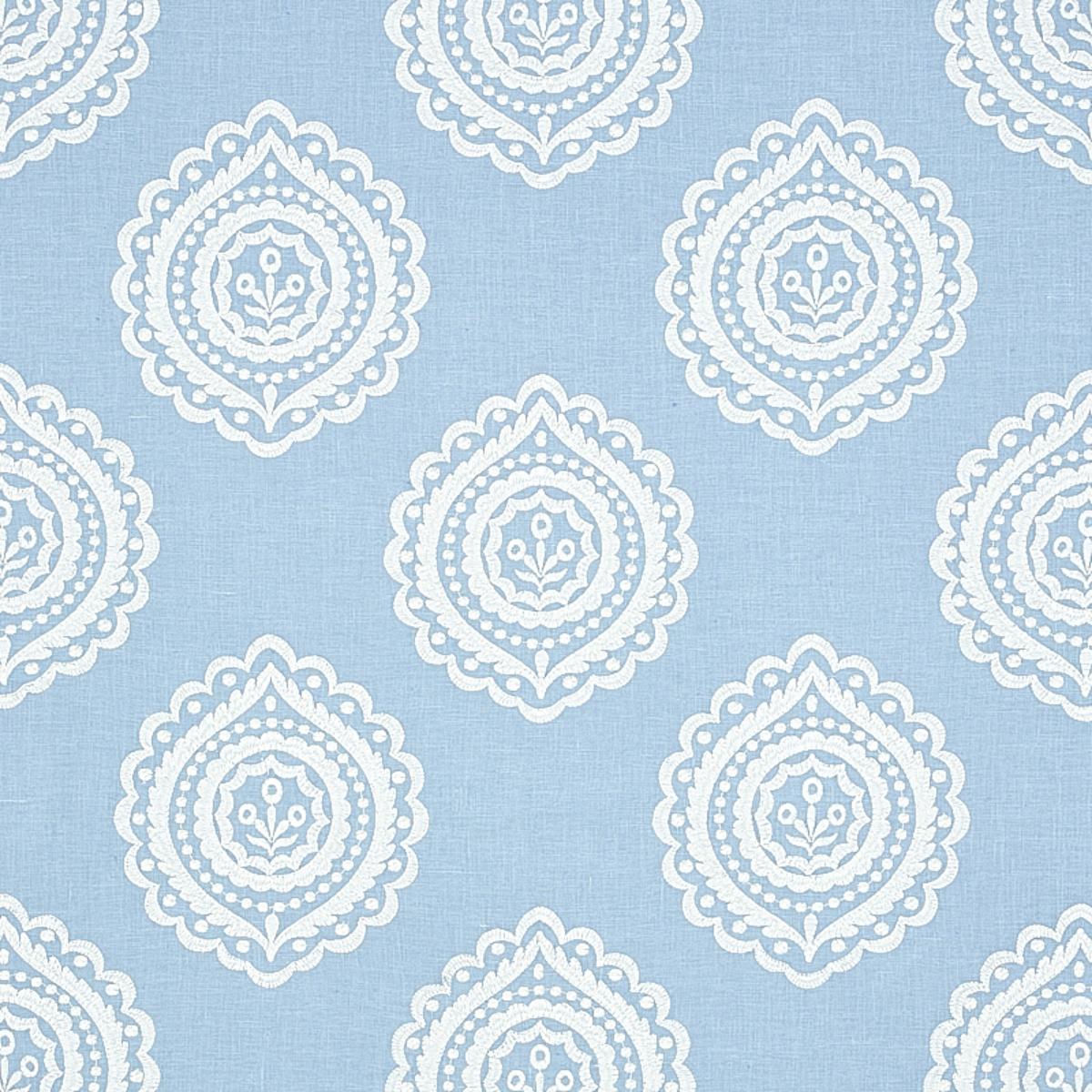 OLANA LINEN EMBROIDERY SKY