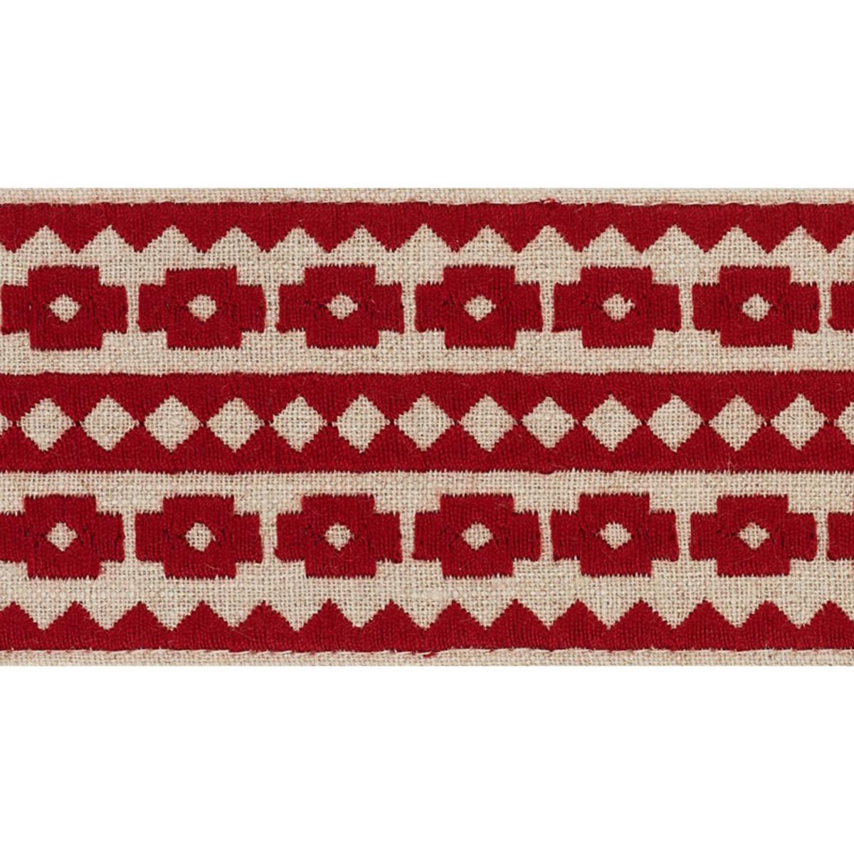 Talitha Tape RED ON NATURAL