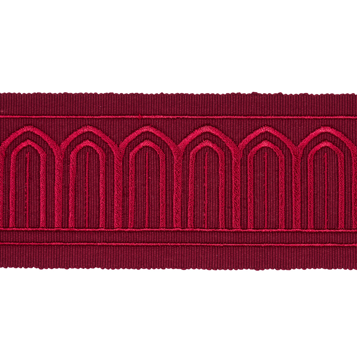 ARCHES EMBROIDERED TAPE MEDIUM RED