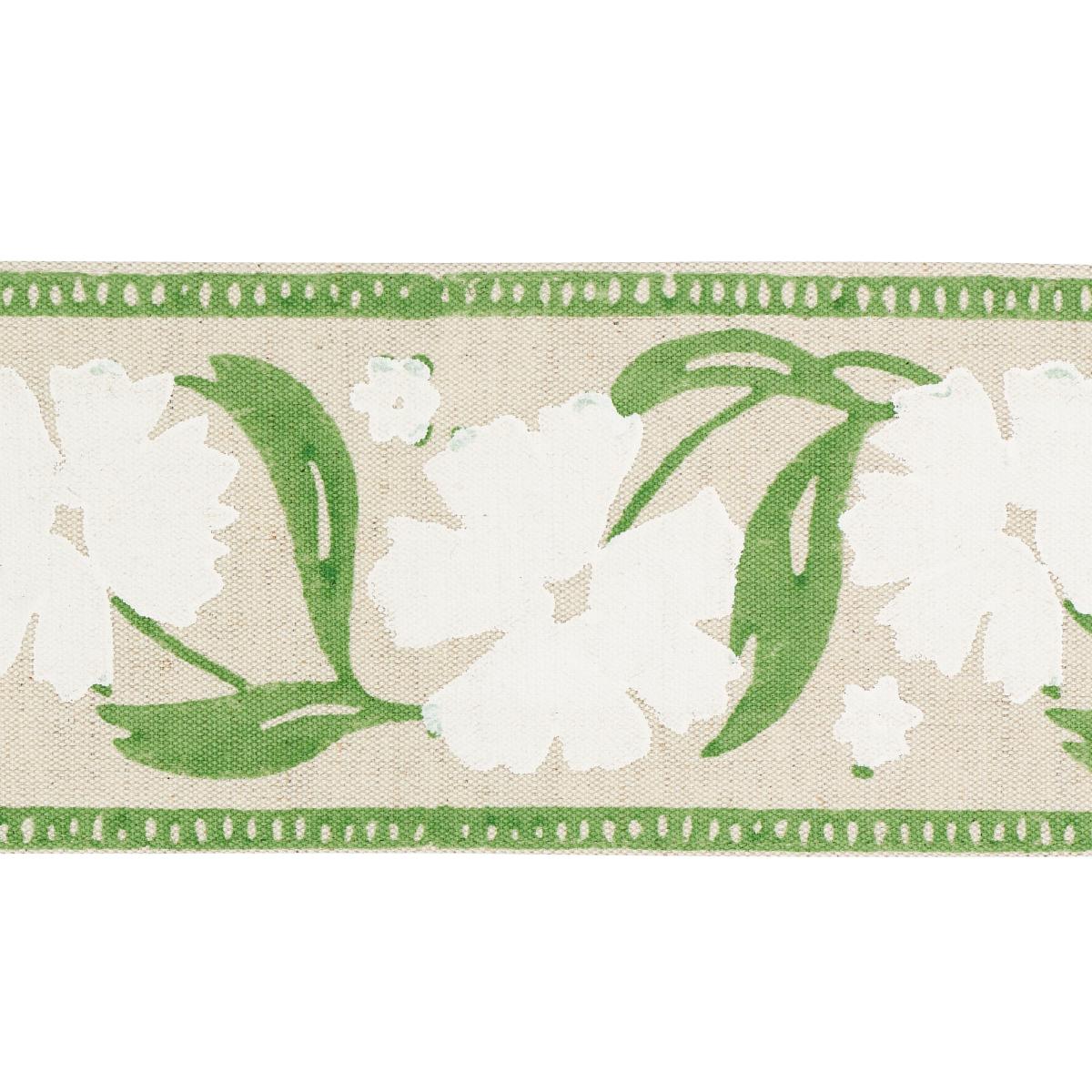 ADRA HAND BLOCKED TAPE IVORY & LEAF