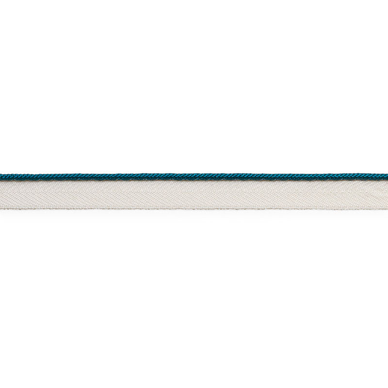 GUSTAVE SILK LIP CORD NARROW PEACOCK