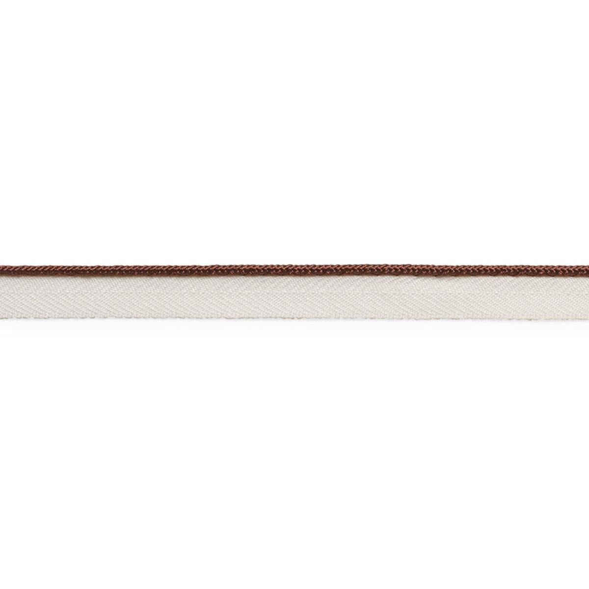 GUSTAVE SILK LIP CORD NARROW BROWN