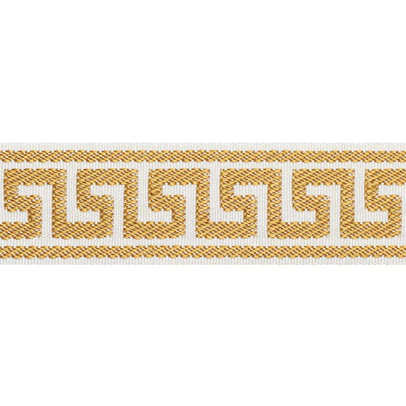 ETIENNE SILK GREEK KEY NARROW GOLD