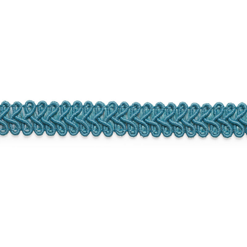 Schumacher ASTOR BRAID INDOOR/OUTDOOR OCEAN Trim | Atlanta Fabrics