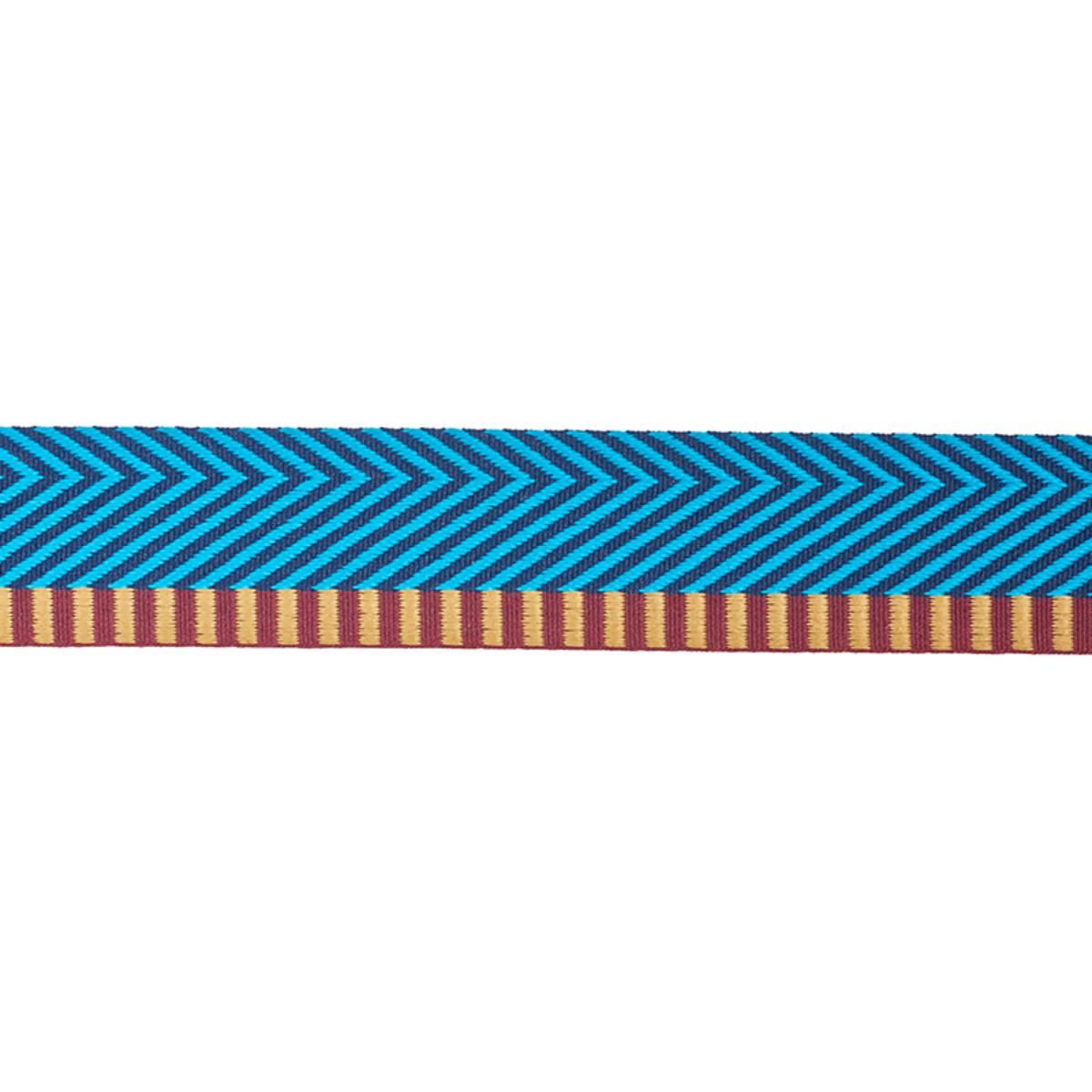 CHEVRON TWILL TAPE PEACOCK