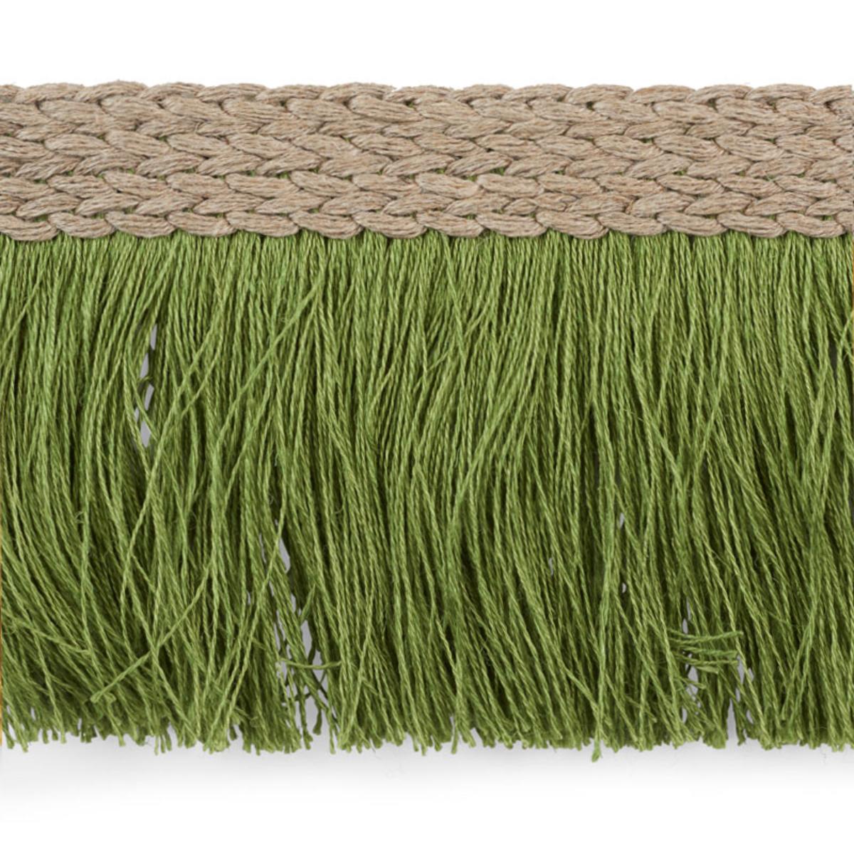 BRAIDED LINEN FRINGE LEAF