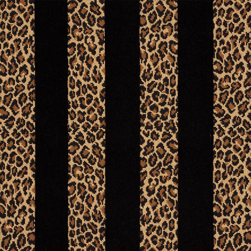 GUEPARD STRIPE VELVET BLACK