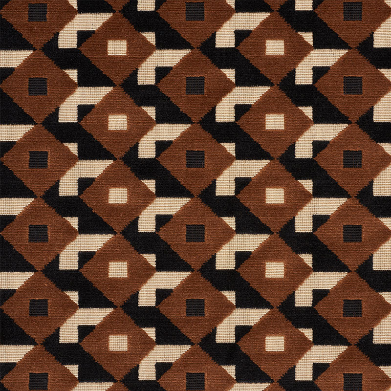 DAZZLE SHIP VELVET BROWN & BLACK