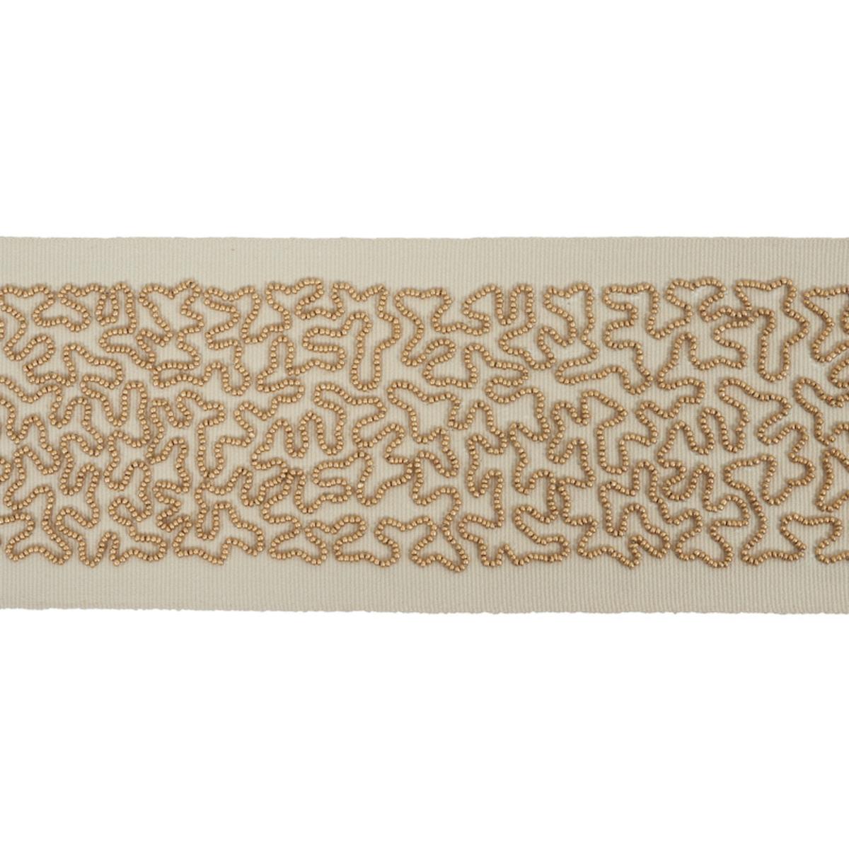 VERMICELLI BEADED TAPE GOLD