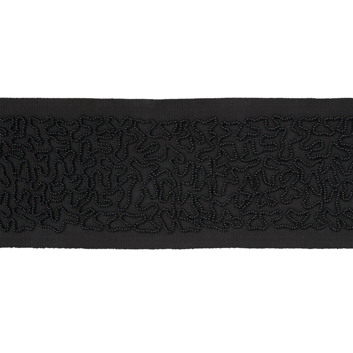 VERMICELLI BEADED TAPE BLACK