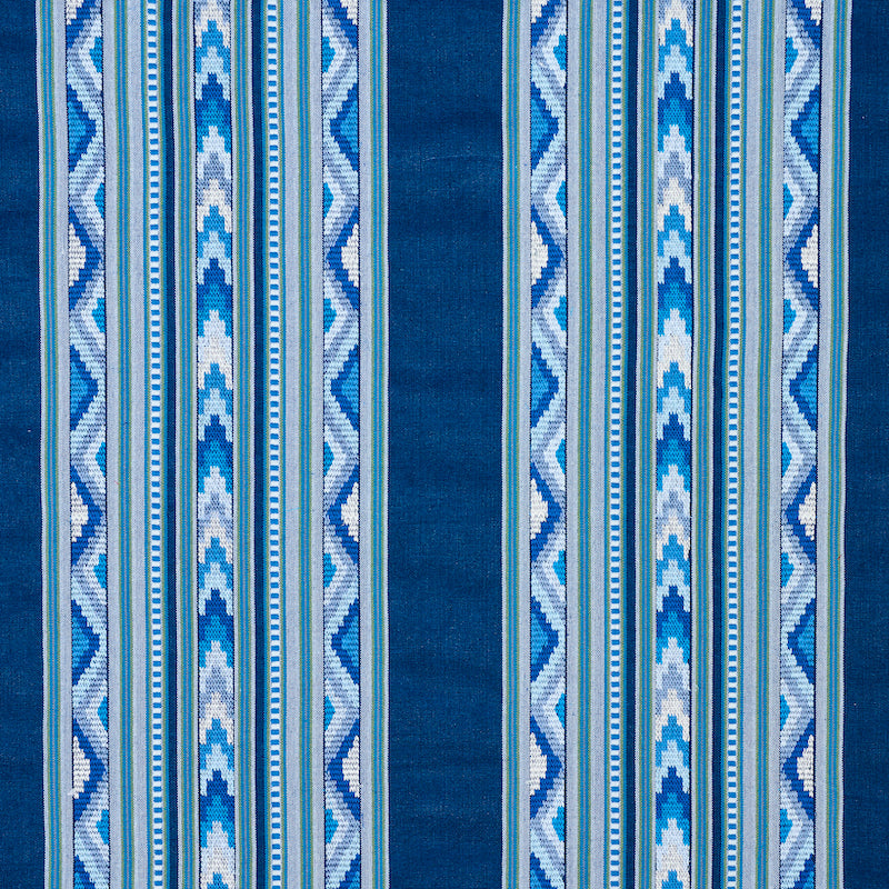 ZARZUELA STRIPE EMBROIDERY INDIGO