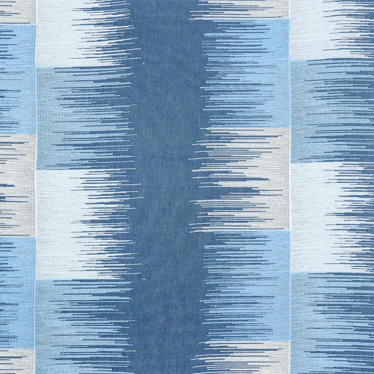SUNBURST STRIPE EMBROIDERY BLUES