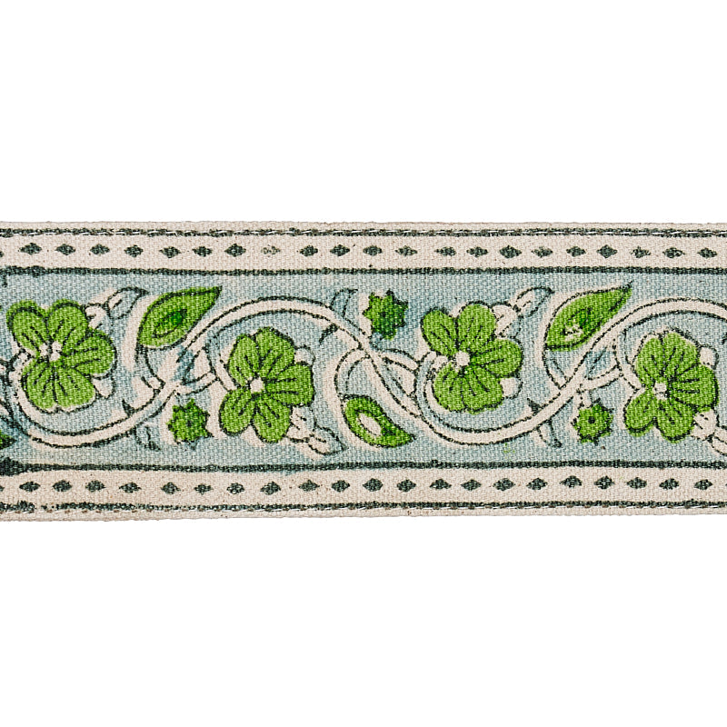 MILA HAND BLOCK PRINT TAPE GREEN