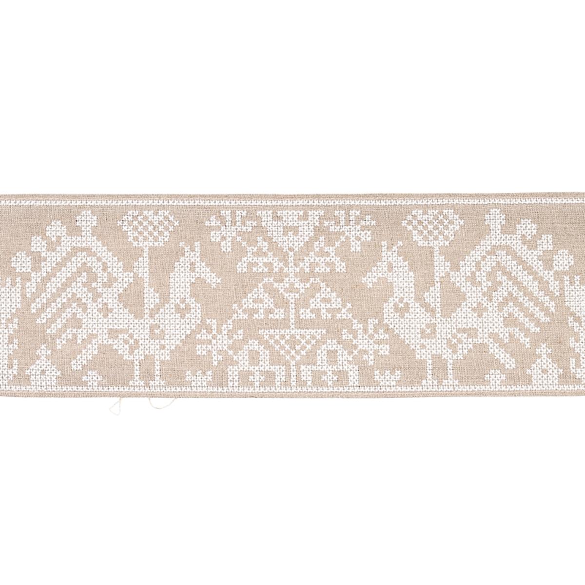 TARPAN EMBROIDERED TAPE NATURAL
