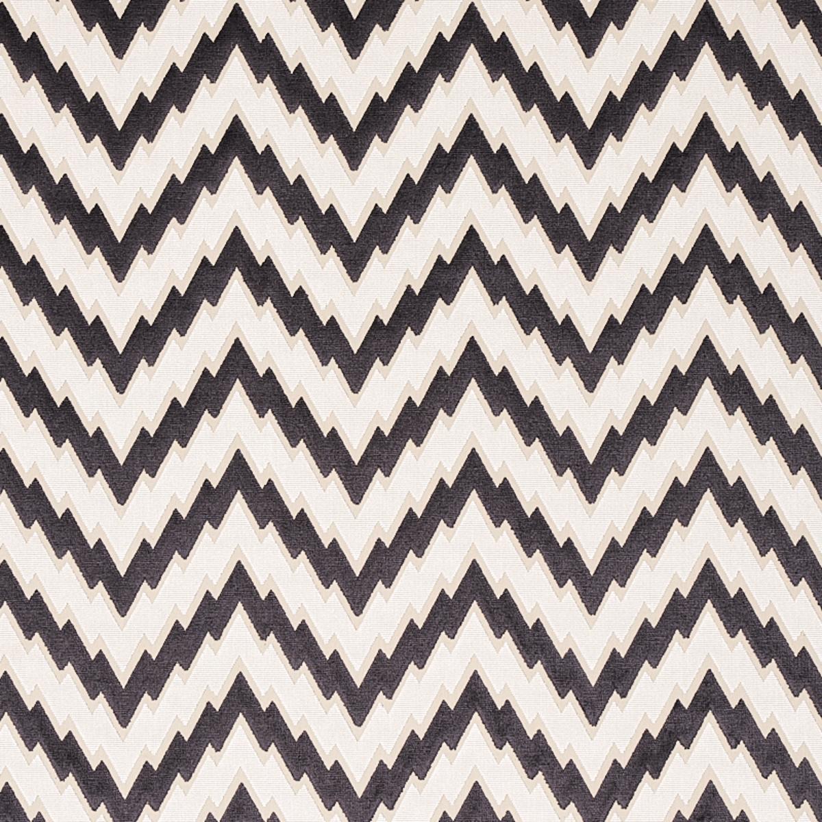 FLORENTINE CHEVRON VELVET BLACK