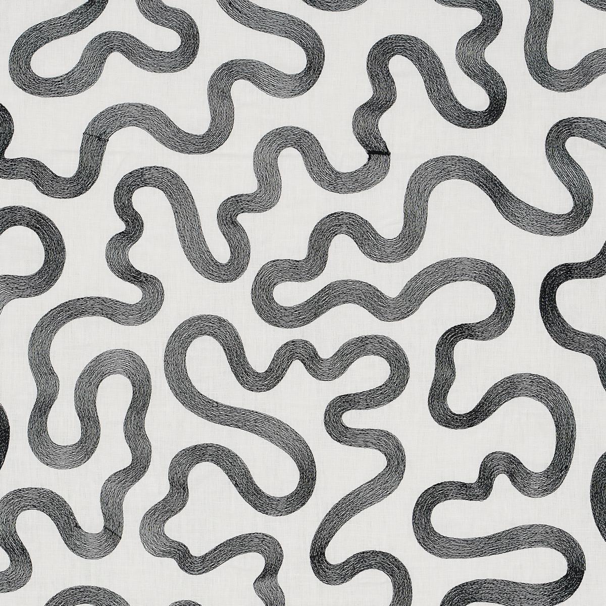Riley Embroidery BLACK ON IVORY