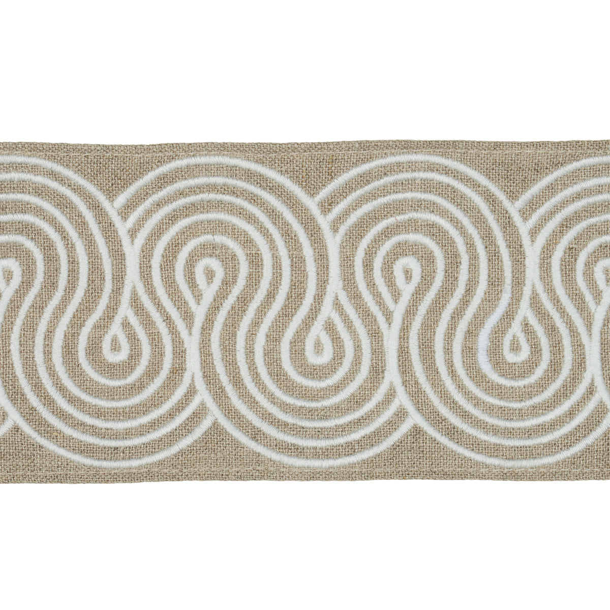 GIRALDI EMBROIDERED TRIM LINEN