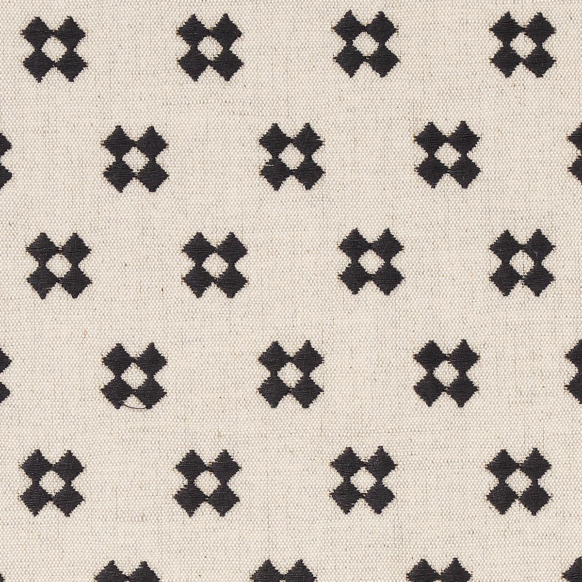 THANDIE EMBROIDERY CARBON ON NATURAL