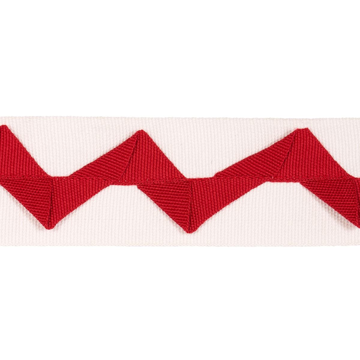 LAZARE APPLIQUÌä TAPE RED ON IVORY