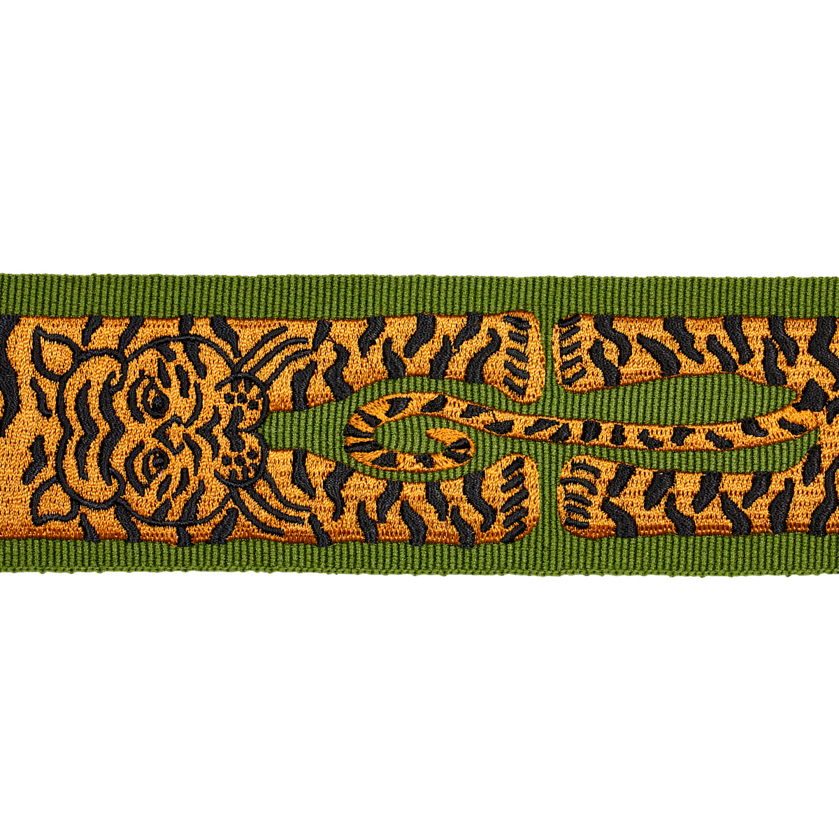 LE TIGRE EMBROIDERED TRIM GREEN