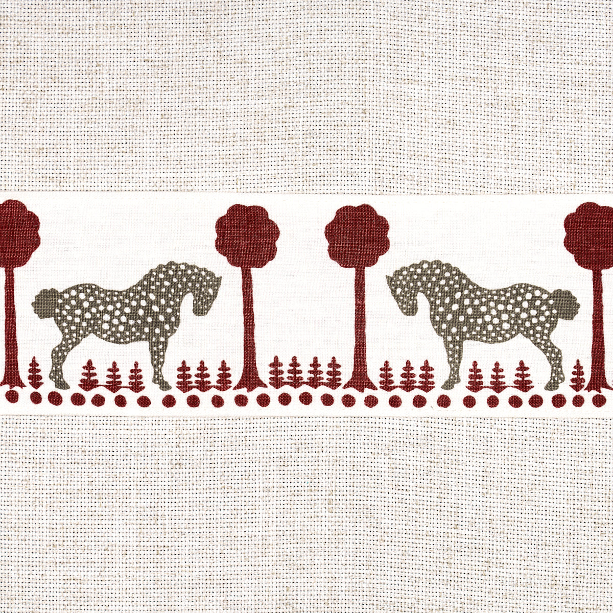 POLKA DOT PONY TAPE RED